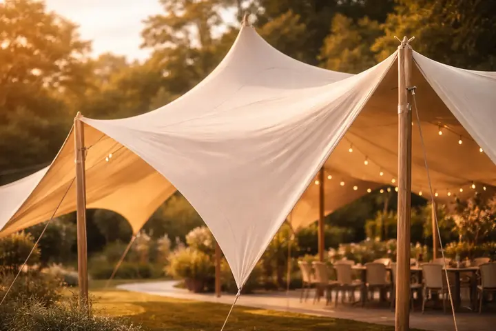 Cort stretch de dimensiune standard pentru eveniment exterior
